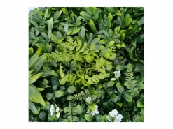 Outlet Planta artificial de pared - Modelo de flor blanca - Dimensiones : 100 x 100 cm Panel Plantas Artificiales|Panel Plantas Artificiales