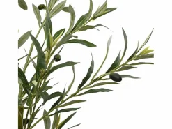 Clearance vidaxl Planta artificial Mediterráneo 800 hojas macetero + aceitunas Verde