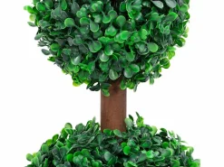 Planta de boj artificial con maceta forma esférica 60 cm