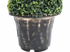 Discount Planta de boj artificial en espiral con maceta de 89 cm Planta Artificial