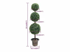 Planta de boj artificial forma de bola con maceta 118 cm ES966718 Planta Artificial
