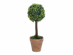 Plantas de Boj Artificiales 2 piezas con Macetas Bola 56 cm