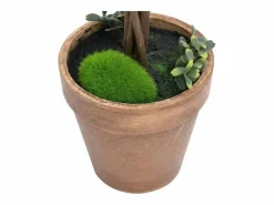 Plantas de Boj Artificiales 2 piezas con Macetas Bola 56 cm