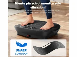 Best MERACH Plataforma vibratoria 10 velocidades, LED, mando a distancia, fitness de vibración, pérdida de peso, musculación, , 150KG MÁX Negro