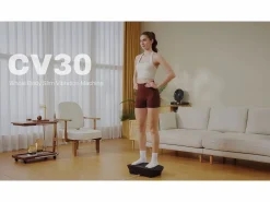 MERACH Plataforma vibratoria 10 velocidades con mando a distancia y pantalla LED, entrenamiento completo, fitness silencioso, , 150KG MÁX