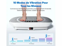 MERACH Plataforma vibratoria 10 velocidades con mando a distancia y pantalla LED, entrenamiento completo, fitness silencioso, , 150KG MÁX
