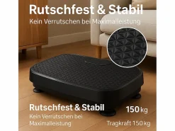 NETTLIFE Plataforma vibratoria de 200 W, dispositivo de fitness con 199 niveles y altavoz, entrenamiento completo en casa, máximo 150 kg.