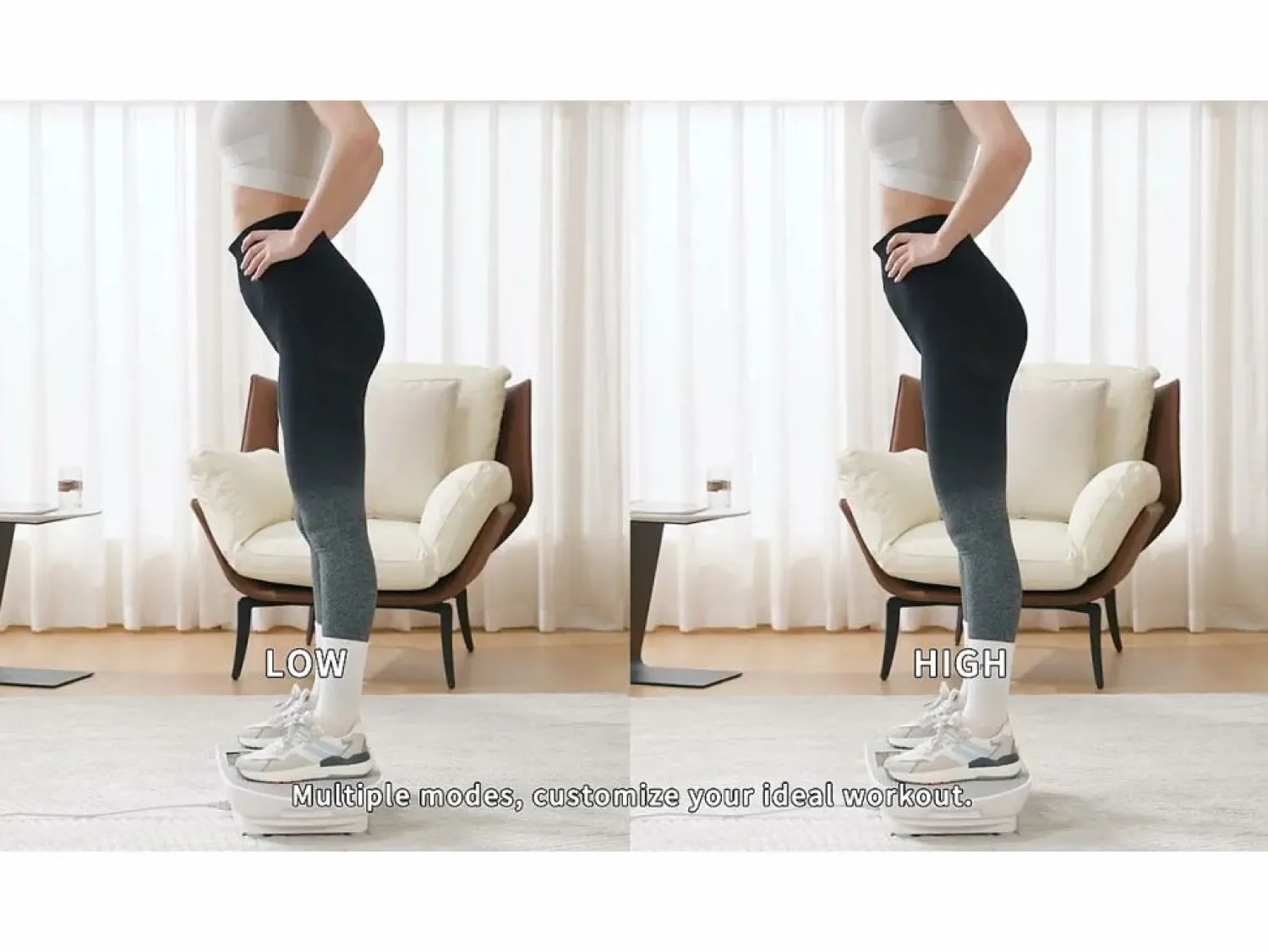 Best Plataforma Vibratoria Silenciosa , 11 Niveles, LED, Bluetooth, Altavoz Integrado, Control Remoto, Modo Manual/Automático, Máx 181kg, Aparato De Musculación