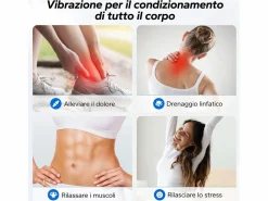 Plataforma Vibratoria Silenciosa , 11 Niveles, LED, Bluetooth, Altavoz Integrado, Control Remoto, Modo Manual/Automático, Máx 181kg, Aparato De Musculación