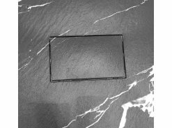 Plato de ducha cuadrado a ras de suelo efecto mármol 90x90 cm Stone MM -