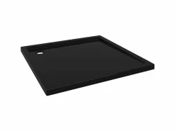 Hot Plato de ducha cuadrado de ABS 80x80 cm ES174094 Negro