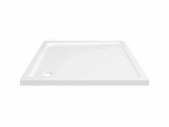 Best Plato de ducha cuadrado de ABS negro 90x90 cm ES743580 Blanco