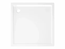 Best Plato de ducha cuadrado de ABS negro 90x90 cm ES743580 Blanco