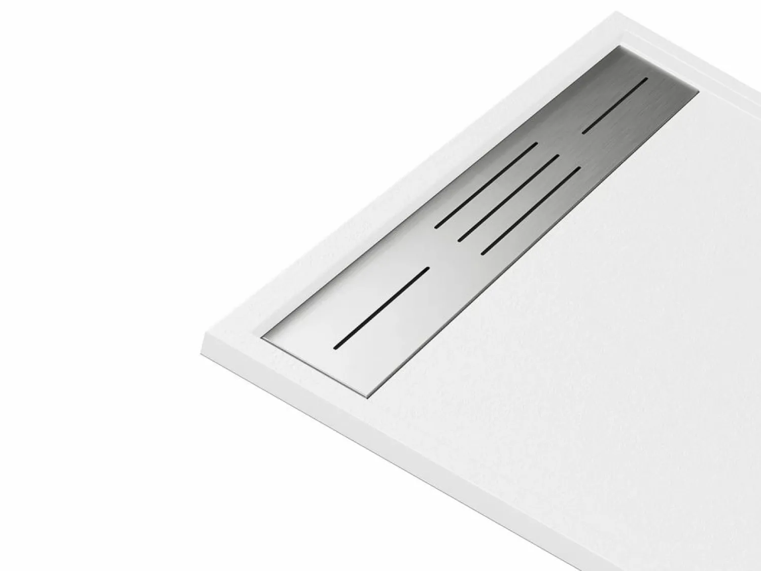 Best Shower & Design Plato de ducha de resina para instalar en superficie o empotrado - - 140 x 80 cm - LYROSA Blanco