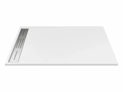 Outlet Shower & Design Plato de ducha de resina para instalación, color , Ancho 120 x Prof. 80 cm, LYROSA Blanco