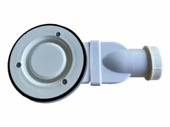Sale Plato de ducha extraplano para sobreponer o encastrar recortable de resina SMC en cuarto círculo con sifón - - 90 x 90 cm - SYFORSA Plato De Ducha