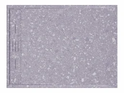 Clearance Plato de ducha italiano cortable en resina SMC - Efecto Terrazzo - 120 x 90 cm - LYROSA Plato De Ducha