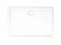 Sale Plato de ducha rectangular ABS 80x110 cm ES224230 Blanco