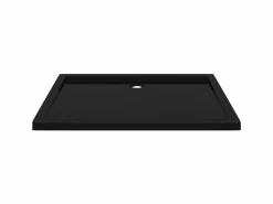 Sale Plato de ducha rectangular ABS 80x110 cm ES622438 Negro