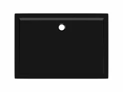 Sale Plato de ducha rectangular ABS 80x110 cm ES622438 Negro