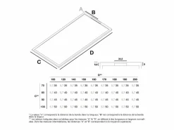 STANO Plato de ducha resina COVER CREMA 80x120cm