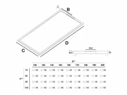 Best STANO Plato de ducha resina COVER 80x160cm Blanco