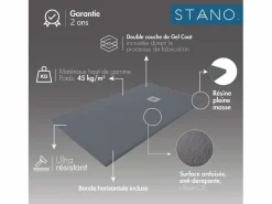 STANO Plato de ducha resina COVER 80x180cm