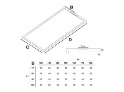 Sale Plato de ducha resina LUX ANTRACITA 80x100cm rejilla inox Plato De Ducha