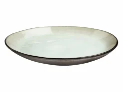MEDARD DE NOBLAT Plato postre Shadow Nacre 20.5 cm (Lote de 6) Marrón Gres Reactivo Esmaltado