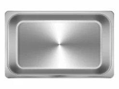 Discount Plato, SucceBuy - Sartén Vaporera de Acero Inoxidable de 10,1 CM de Profundidad con Tapa, 13 L, Antiatasco, Paquete de 4