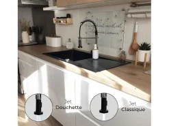 Discount Plimo Mezclador para fregadero con ducha móvil cromado Grifo De Cocina