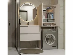 POLA - Mueble de Baño sobre la Lavadora - - 64 x 30 x 180 cm Mueble Para Lavadora