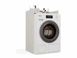New POLA NP - Mueble de baño para lavadora + Estante de baño - 64x50x97,5 cm - Cachemira Mueble Para Lavadora