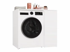 Best POLA NP 1D - Armario para lavadora de baño con puertas 2 estantes - 95x64x88,5 cm - Mueble Para Lavadora