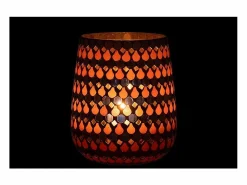 Clearance Portavelas de vidrio en forma de gota 17x17x21 cm Portavelas Y Vela