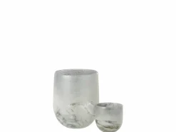 J-Line Portavelas scavo cristal Alt. 22 cm