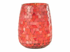 Discount Portavelas triangular de vidrio 12.5x12.5x16 cm Portavelas Y Vela
