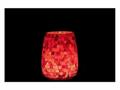 Discount Portavelas triangular de vidrio 12.5x12.5x16 cm Portavelas Y Vela