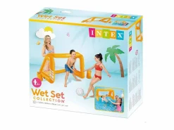 Intex Portería de fútbol hinchable 58507 juguete piscina waterpolo Amarillo