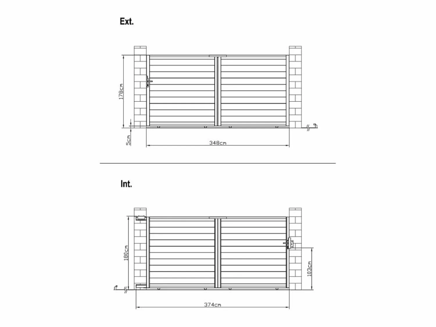 Hot EXPERTLAND Portón corredero de aluminio antracita Ancho 374 x Alt. 180 cm - NAZARIO Gris antracita