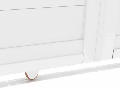EXPERTLAND Portón eléctrico corredero de aluminio Ancho 374 x Alt. 180 cm NAZARIO Blanco