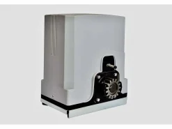 EXPERTLAND Portón eléctrico corredero de aluminio Ancho 374 x Alt. 180 cm NAZARIO Blanco