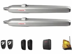 Discount Portón motorizado de aluminio color antracita PRIMO - Ancho 392 x Alt. 158 cm Portón