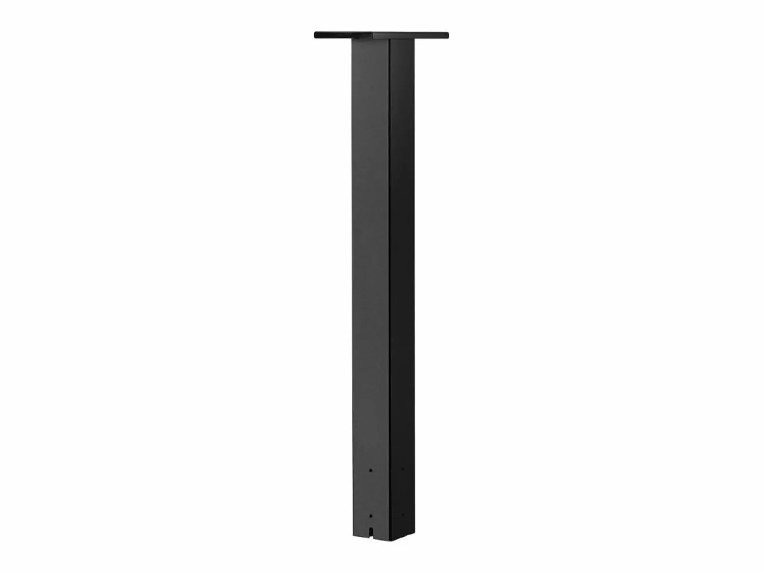 New Poste de Buzón SucceBuy, 109,4 x 30 x 15 cm, Soporte de Buzón Empotrado Acero Revestimiento en Polvo, con Placa Universal Negro