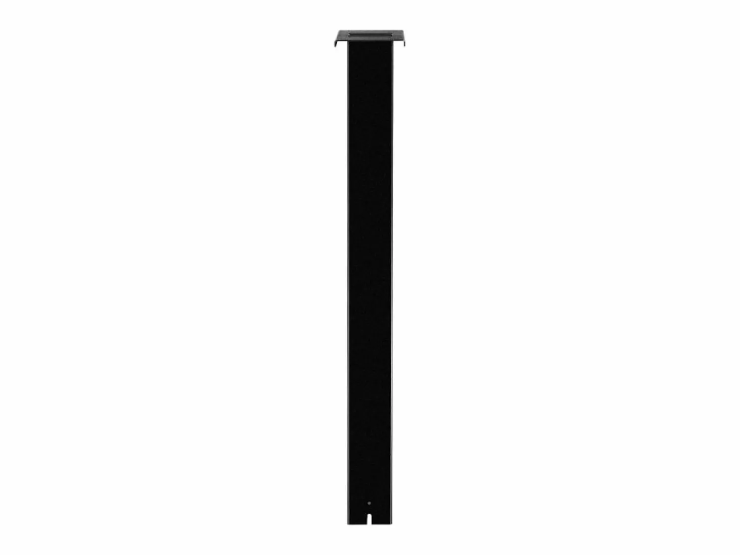 New Poste de Buzón SucceBuy, 109,4 x 30 x 15 cm, Soporte de Buzón Empotrado Acero Revestimiento en Polvo, con Placa Universal Negro