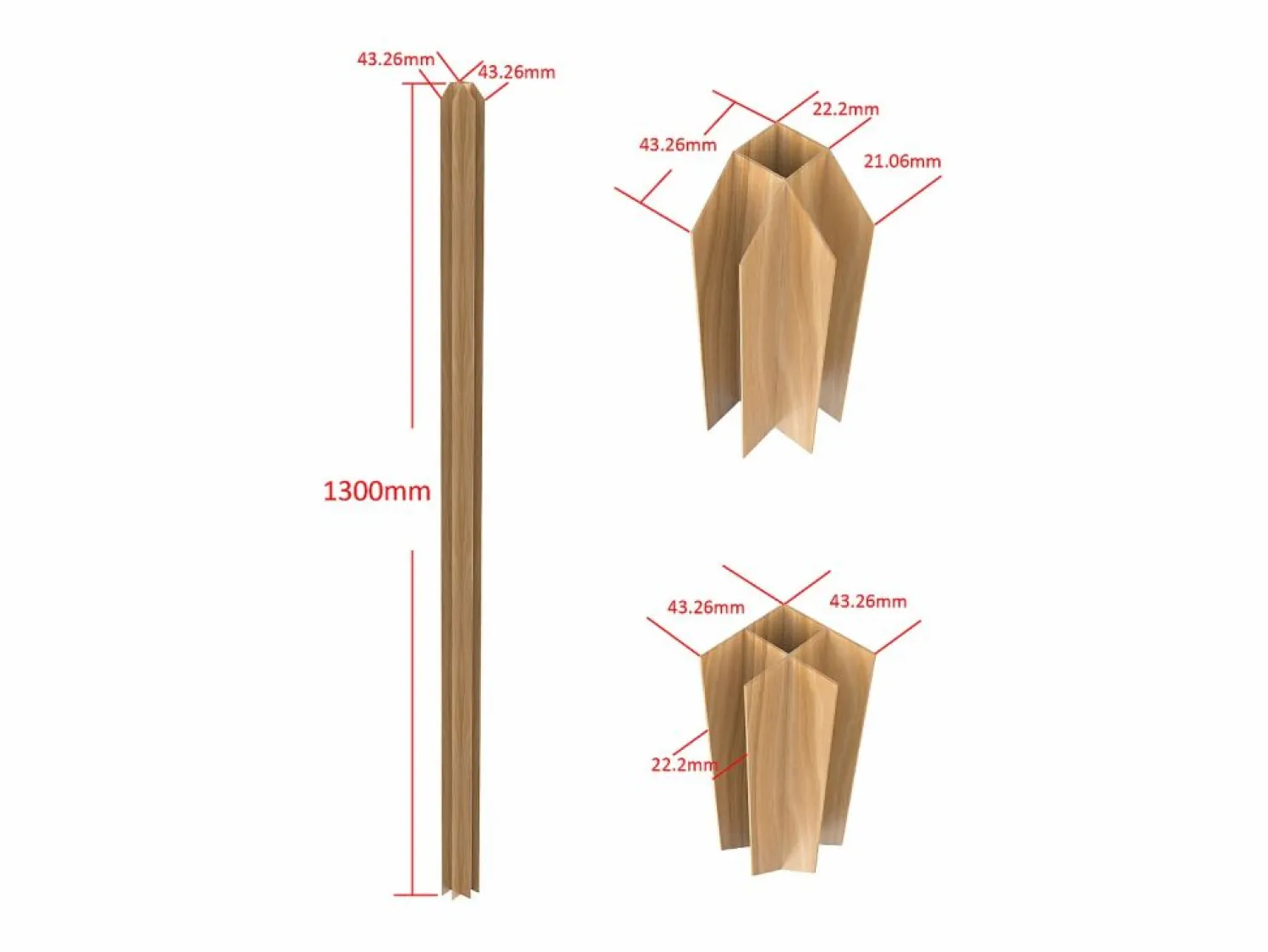 Best Vente-unique Poste de esquina taller de vidrio de aluminio termolacado 130 cm natural claro BAYVIEW Color natural claro