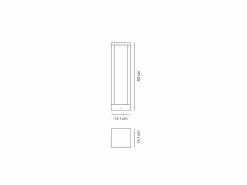 Poste para Jardín - Poste LED para Fijar al Suelo - Luz Nocturna Cálida 3000K 230V 15W 1590lm Azafrán - Corten