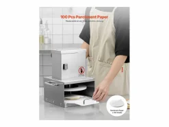 Discount Prensa para Masa SucceBuy Eléctrica, Placa 15 cm, Prensa para Pizza de Acero Inoxidable, Formadora de Pizza Comercial de Grosor Ajustable, para Cafés Plateado