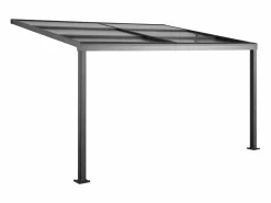 Best EXPERTLAND Pérgola adosada con techo deslizable, 12m², antracita IZEDA Gris antracita