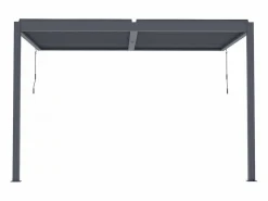 Online Habitat et jardin Pérgola bioclimática adosada "Windsor" con led - 3 x 4 m - Antracita Gris